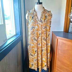 MICHAEL Michael Kors Marigold Paisley Dress, Size XL, RN#111818, NWT